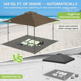 13x13 Straight Leg Pop Up Canopy Tent with 169 sqft of Shade - Eagle Peak®