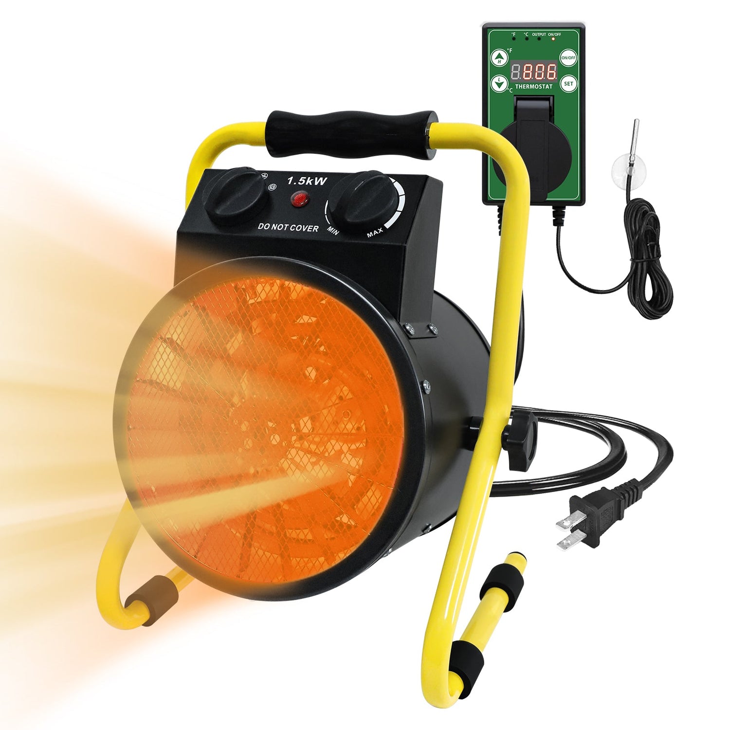 1500W Greenhouse Heater w/thermostat