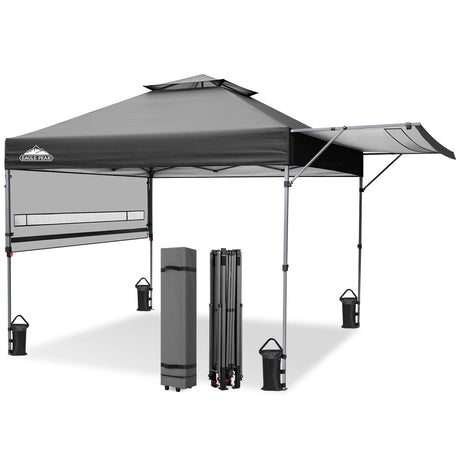 17x10 Pop up Gazebo Canopy Tent, Dual Awnings - Eagle Peak®