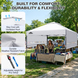 17x10 Pop up Gazebo Canopy Tent, Dual Awnings - Eagle Peak®