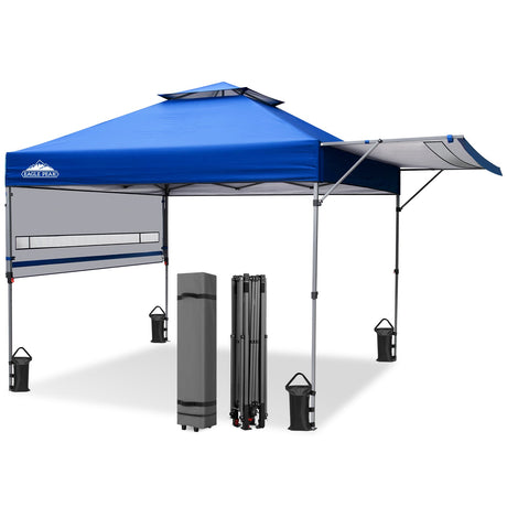17x10 Pop up Gazebo Canopy Tent, Dual Awnings - Eagle Peak®