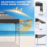 17x10 Pop up Gazebo Canopy Tent, Dual Awnings - Eagle Peak®