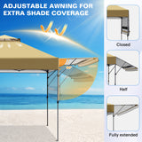 17x10 Pop up Gazebo Canopy Tent, Dual Awnings - Eagle Peak®