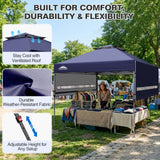 17x10 Pop up Gazebo Canopy Tent, Dual Awnings - Eagle Peak®