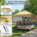 17x10 Pop up Gazebo Canopy Tent, Dual Awnings - Eagle Peak®