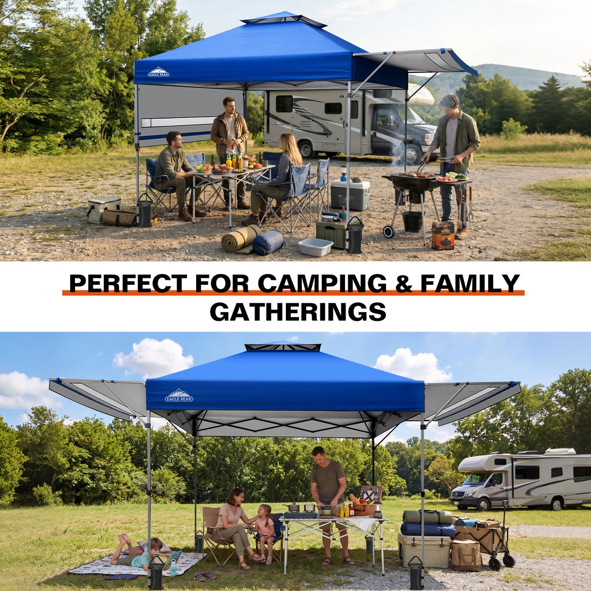 17x10 Pop up Gazebo Canopy Tent Outdoor Instant Canopy Shelter - Eagle Peak