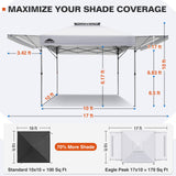17x10 Pop up Gazebo Canopy Tent Outdoor Instant Canopy Shelter - Eagle Peak