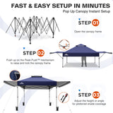 17x10 Pop up Gazebo Canopy Tent Outdoor Instant Canopy Shelter - Eagle Peak