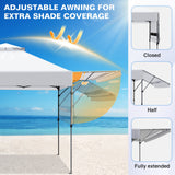 17x10 Pop up Gazebo Canopy Tent Outdoor Instant Canopy Shelter - Eagle Peak