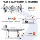 17x10 Pop up Gazebo Canopy Tent Outdoor Instant Canopy Shelter - Eagle Peak®