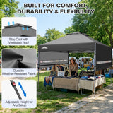 17x10 Pop up Gazebo Canopy Tent Outdoor Instant Canopy Shelter - Eagle Peak®