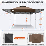 17x10 Pop up Gazebo Canopy Tent Outdoor Instant Canopy Shelter - Eagle Peak