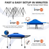 17x10 Pop up Gazebo Canopy Tent Outdoor Instant Canopy Shelter - Eagle Peak
