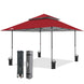 13x13 Straight Leg Pop Up Canopy Tent with 169 sqft of Shade