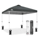 Easy Setup Straight Leg 10x10 Pop Up Canopy Tent w/ 100 sqft of Shade