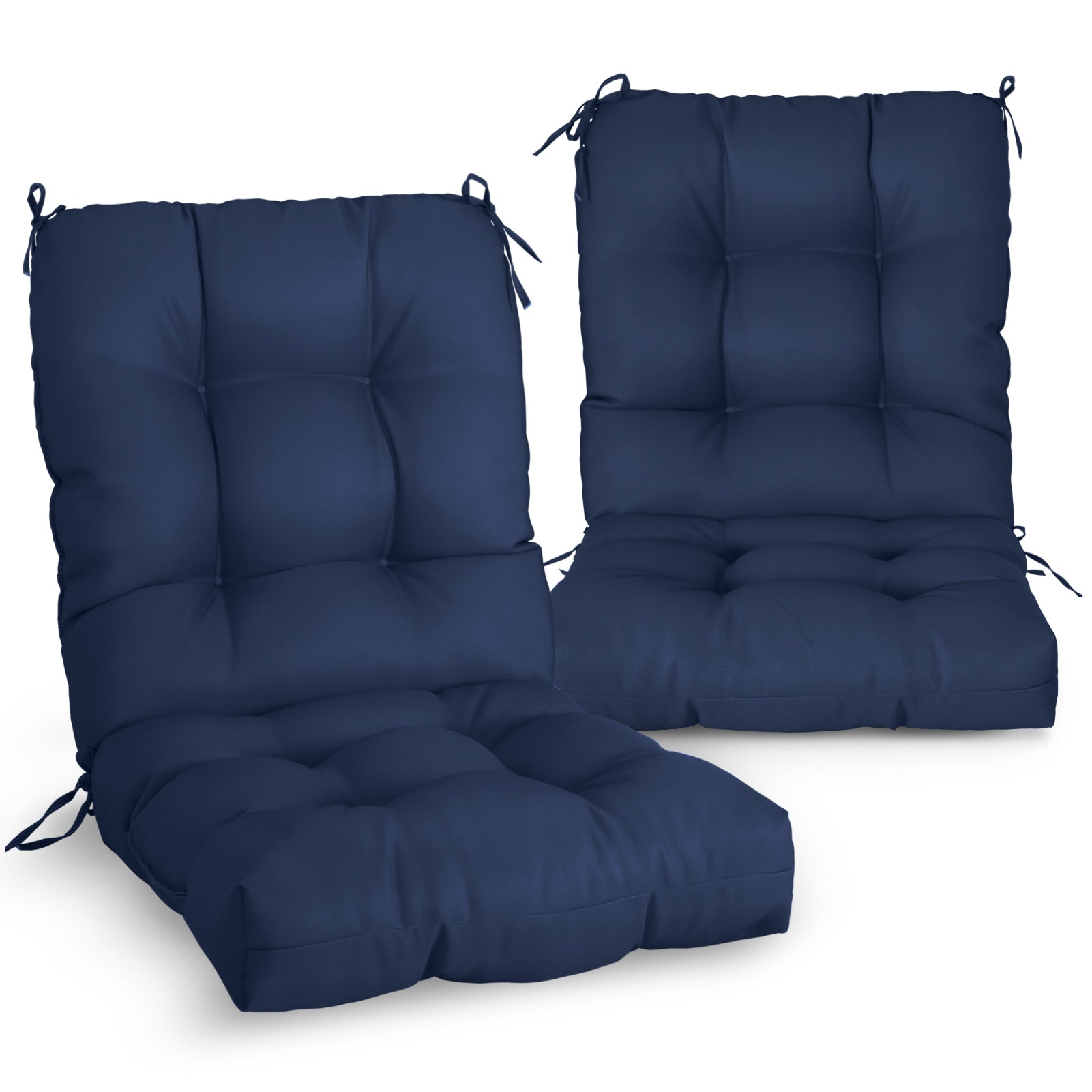 最終値下げ　 peak 椅子用クッション 2点セット Tufted Outdoor/Indoor Seat/Back Chair Cushion, 2 Pack, 42'' x 21