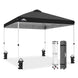 Easy Setup Straight Leg 10x10 Pop Up Canopy Tent w/ 100 sqft of Shade