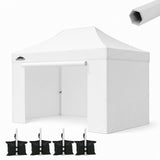 Commercial Heavy Duty 10x15/10x20 Pop Up Canopy, 4 Sidewalls