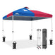 Easy Setup Straight Leg 10x10 Pop Up Canopy Tent w/ 100 sqft of Shade