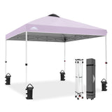 Easy Setup Straight Leg 10x10 Pop Up Canopy Tent w/ 100 sqft of Shade