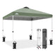 Easy Setup Straight Leg 10x10 Pop Up Canopy Tent w/ 100 sqft of Shade