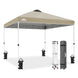 Easy Setup Straight Leg 10x10 Pop Up Canopy Tent w/ 100 sqft of Shade