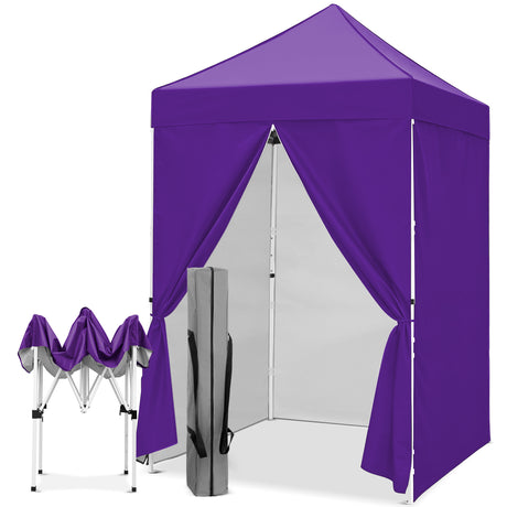 5x5 Pop Up Canopy Tent with 4 Removable Sidewalls