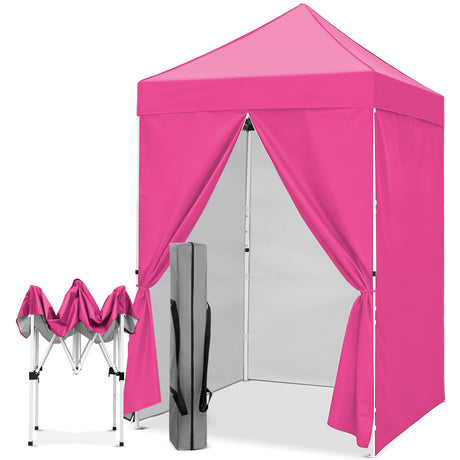 5x5 Pop Up Canopy Tent with 4 Removable Sidewalls