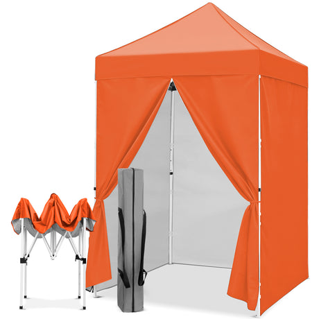 5x5 Pop Up Canopy Tent with 4 Removable Sidewalls