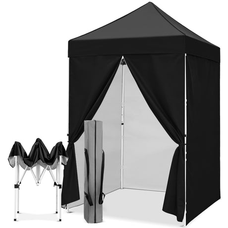 5x5 Pop Up Canopy Tent with 4 Removable Sidewalls