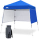 8x8 Pop Up Canopy Tent with 3 Half Walls, Compact