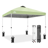 Easy Setup Straight Leg 10x10 Pop Up Canopy Tent w/ 100 sqft of Shade