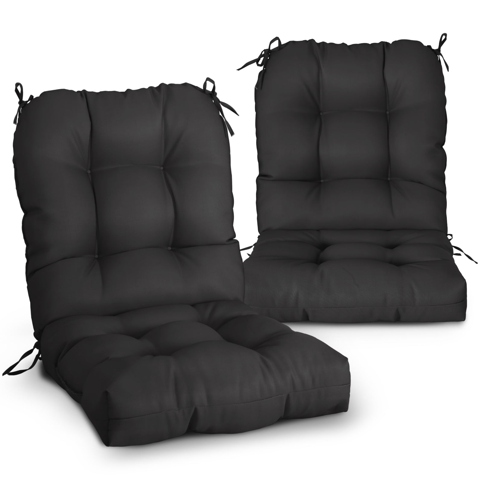 最終値下げ　 peak 椅子用クッション 2点セット Tufted Outdoor/Indoor Seat/Back Chair Cushion, 2 Pack, 42'' x 21