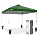 Easy Setup Straight Leg 10x10 Pop Up Canopy Tent w/ 100 sqft of Shade