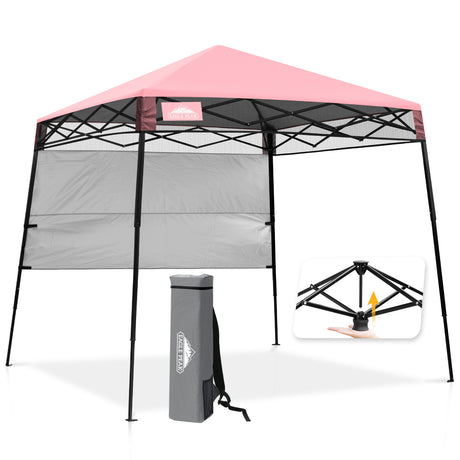 8X8 Pop Up Canopy Tent, Compact Backpack Canopy
