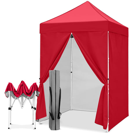 5x5 Pop Up Canopy Tent with 4 Removable Sidewalls