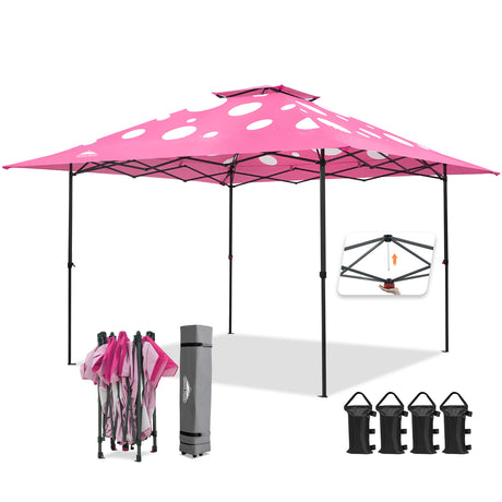 13x13 Straight Leg Pop Up Canopy Tent with 169 sqft of Shade