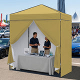 6x4 Instant Pop Up Canopy Tent  with 4 Side Wall Panels