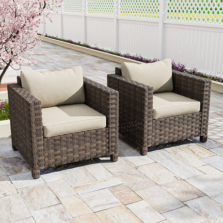 EAGLE PEAK Harbor Haven 1 PC,2 PCS, 4PCS Wicker Patio Chair