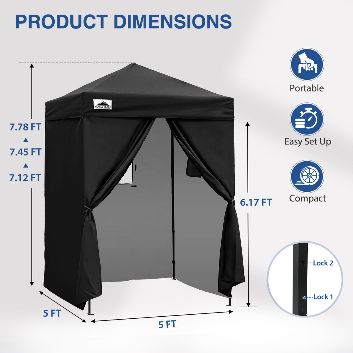 Flex Ultra Compact 5x5 Changing Room