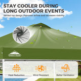 Easy Setup Straight Leg 10x10 Pop Up Canopy Tent w/ 100 sqft of Shade