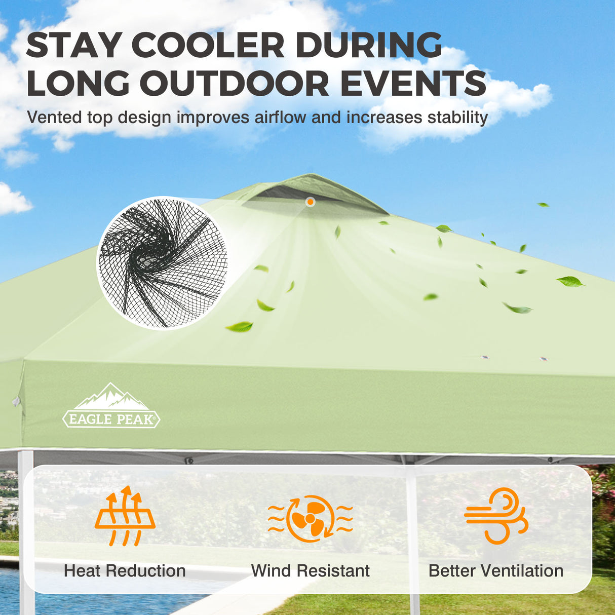 Easy Setup Straight Leg 10x10 Pop Up Canopy Tent w/ 100 sqft of Shade