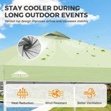 Easy Setup Straight Leg 10x10 Pop Up Canopy Tent w/ 100 sqft of Shade