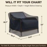 Patio Furniture Cover, Single Chair 31.5''W×32''D×28.5''H