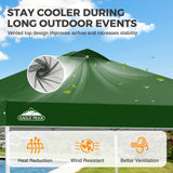Easy Setup Straight Leg 10x10 Pop Up Canopy Tent w/ 100 sqft of Shade