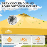 Easy Setup Straight Leg 10x10 Pop Up Canopy Tent w/ 100 sqft of Shade