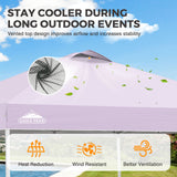 Easy Setup Straight Leg 10x10 Pop Up Canopy Tent w/ 100 sqft of Shade
