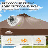 Easy Setup Straight Leg 10x10 Pop Up Canopy Tent w/ 100 sqft of Shade