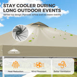 Easy Setup Straight Leg 10x10 Pop Up Canopy Tent w/ 100 sqft of Shade