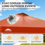 Easy Setup Straight Leg 10x10 Pop Up Canopy Tent w/ 100 sqft of Shade